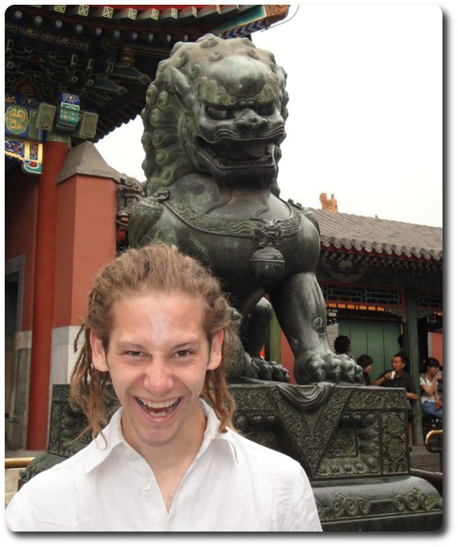 Andreas Hahn enjoys the OHBM Meeting in Beijing, June 2012.