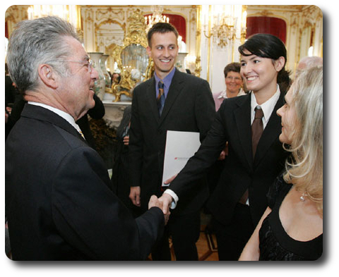 The Austrian Federal President and Patrycja Stein