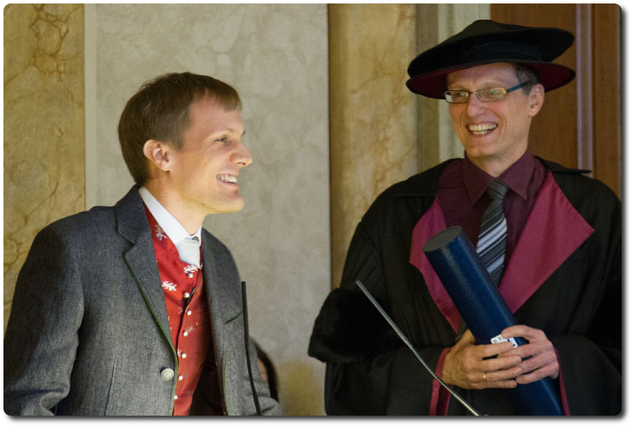 Dr.Savli receives his doctoral certificate