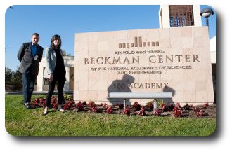 Pia Baldinger and Christoph Kraus at the Beckman Center