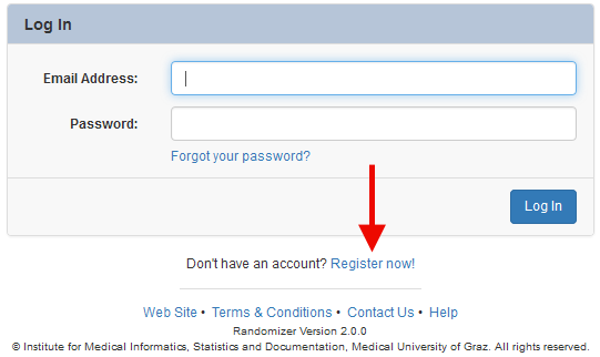 Link to user registration