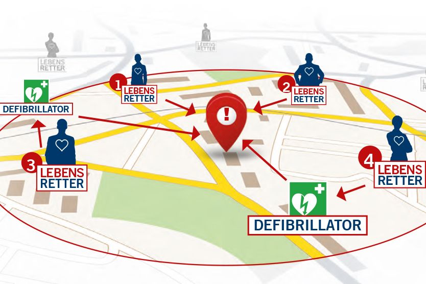 Mehrere Lebensretter erhalten die Info