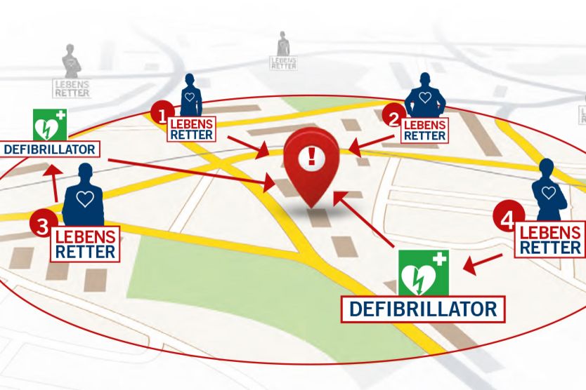 Mehrere Lebensretter erhalten die Info