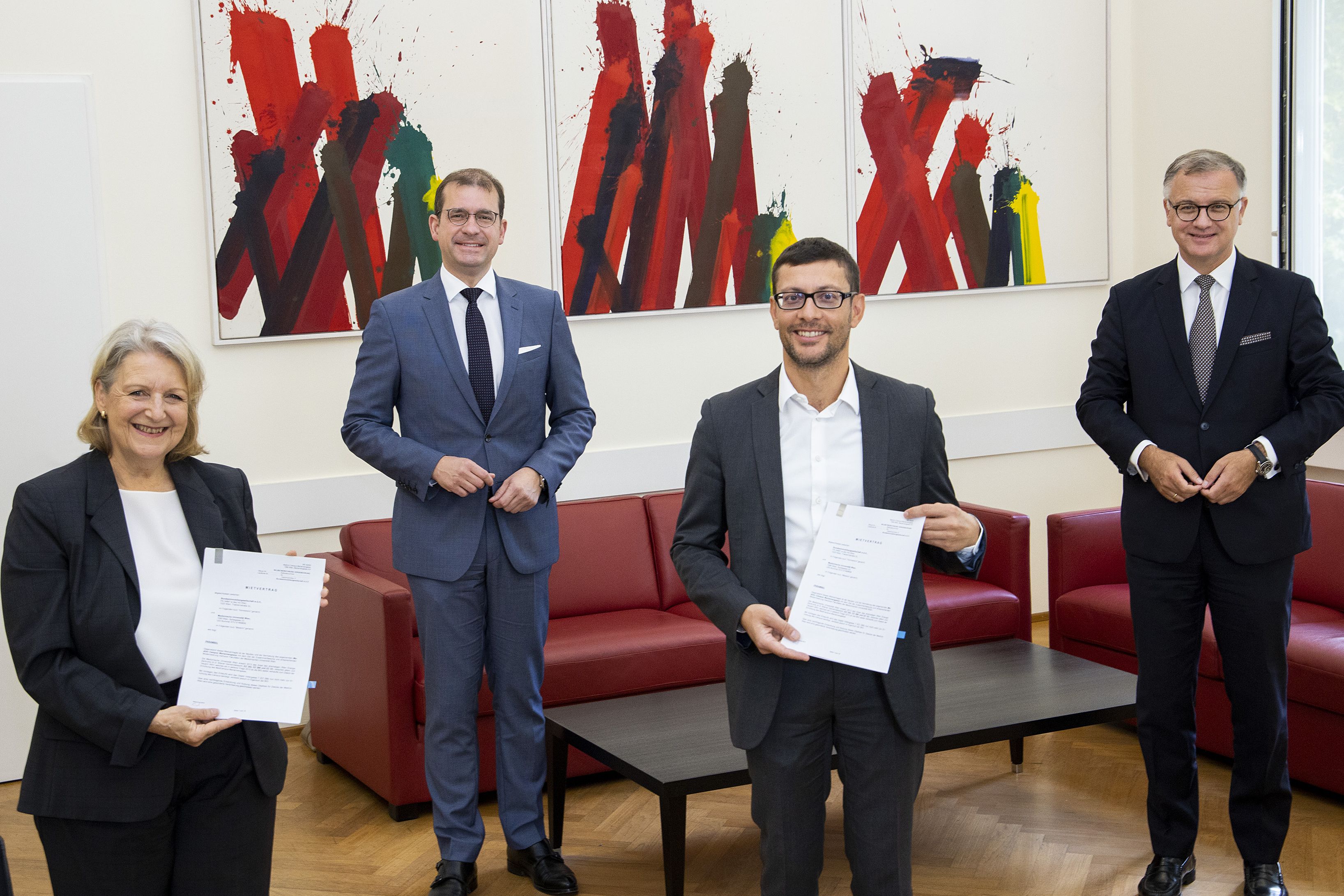 MedUni Wien und BIG unterzeichneten den Mietvertrag für den MedUni Campus Mariannengasse