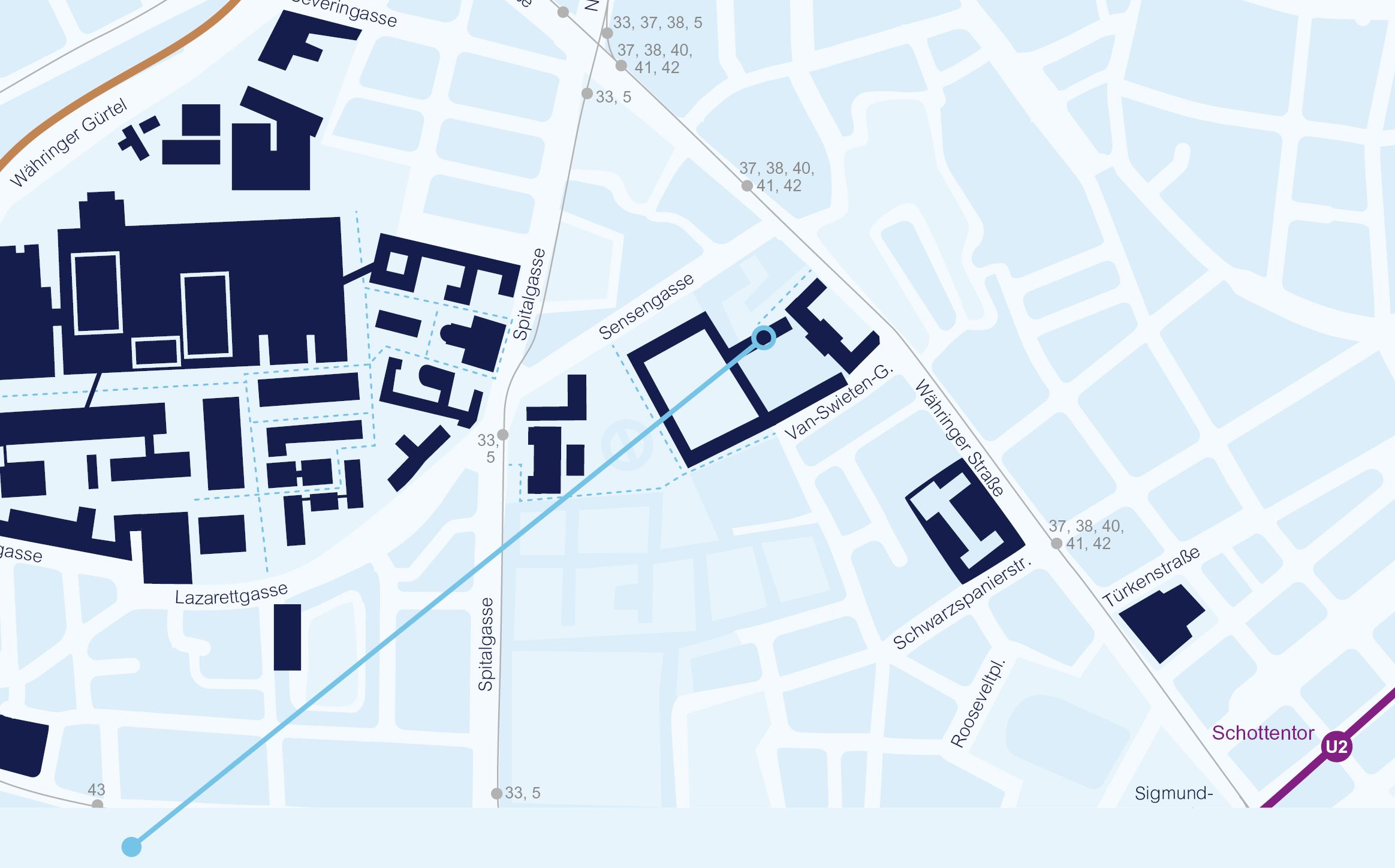 Lageplan Studienabteilung