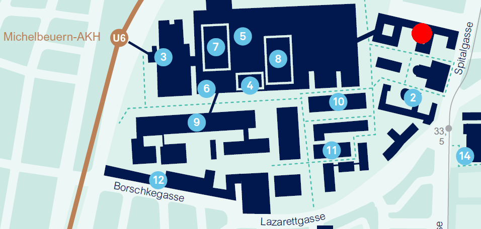 Plan der MedUni Wien