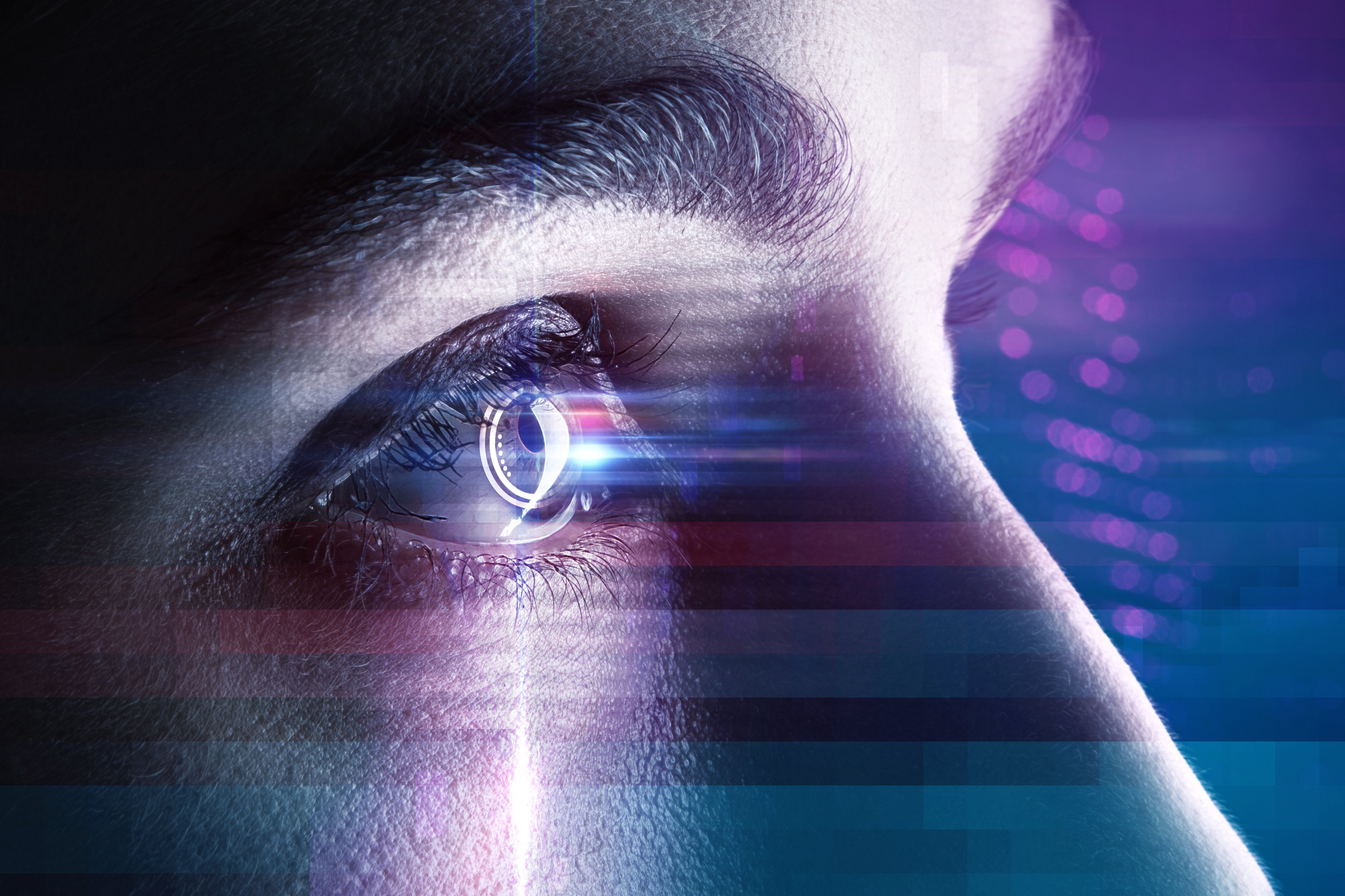 See technology. Компьютерное зрение. Технологичный глаз. Искусственный интеллект глаз. Интерфейс в глазах.